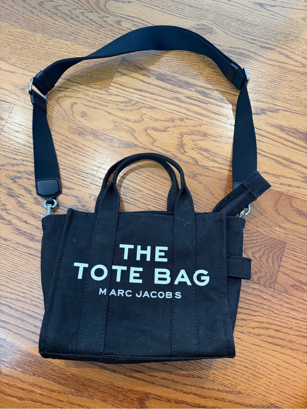 Marc Jacobs Black Canvas 'The Tote Bag' Crossbody